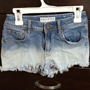 Womens bullhead denim Co. Frayed shorts